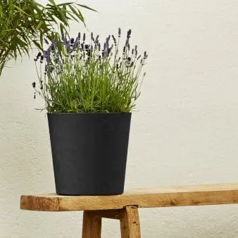 Element, Conical krukke - Graphite - Ø25 cm