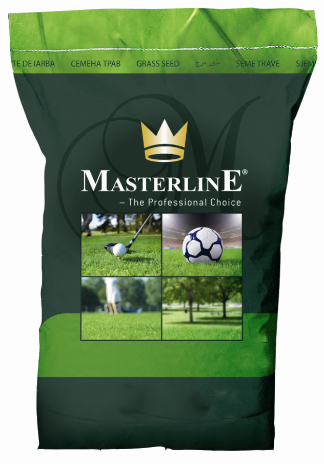 Masterline 15 kg (tæt langsomvoksende type), Masterline 15 kg (tæt langsomvoksende type), Classic Masterline er en langsomt voksende plæne, der forener skønhed med stor slidstyrke. 3-4 kg. pr. 100 kvm.