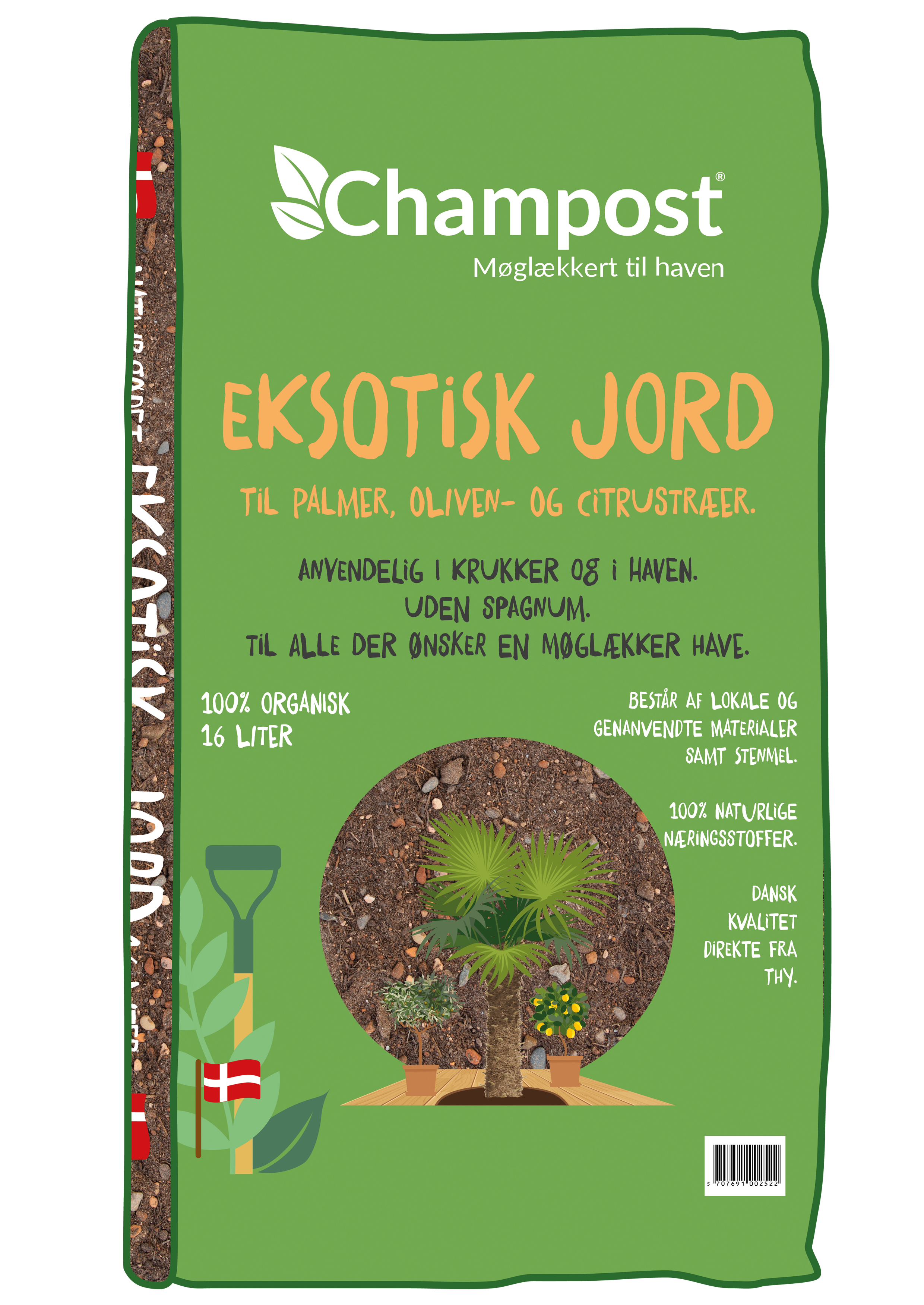 Eksotisk jord fra Champost