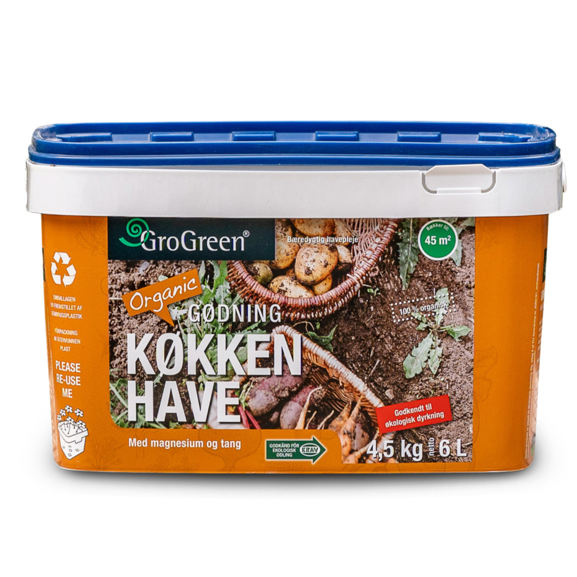 GroGreen Køkkenhave NPK 6-2-6 + 2 % Mg