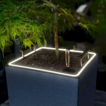 Lechuza Canto Stone LED - Model 30 - Sort grafit