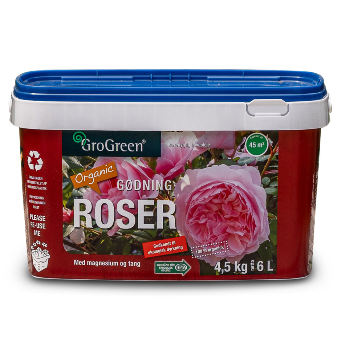 GroGreen Roser NPK 6-2-8 + 2 % Mg