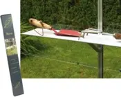 Aluhylde 15 x 122 cm, Aluhylde 15 x 122 cm, Aluminiumshylde  kan monteres drivhusets sider og baggavlen i drivhusets profilsystem. Der medfølger hyldeknægte og specialbolte til montage.