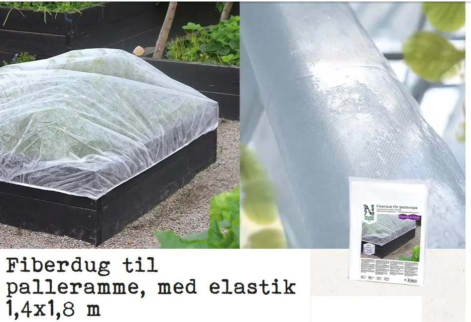 Fiberdug palleramme med elastik 1,4x1,8m