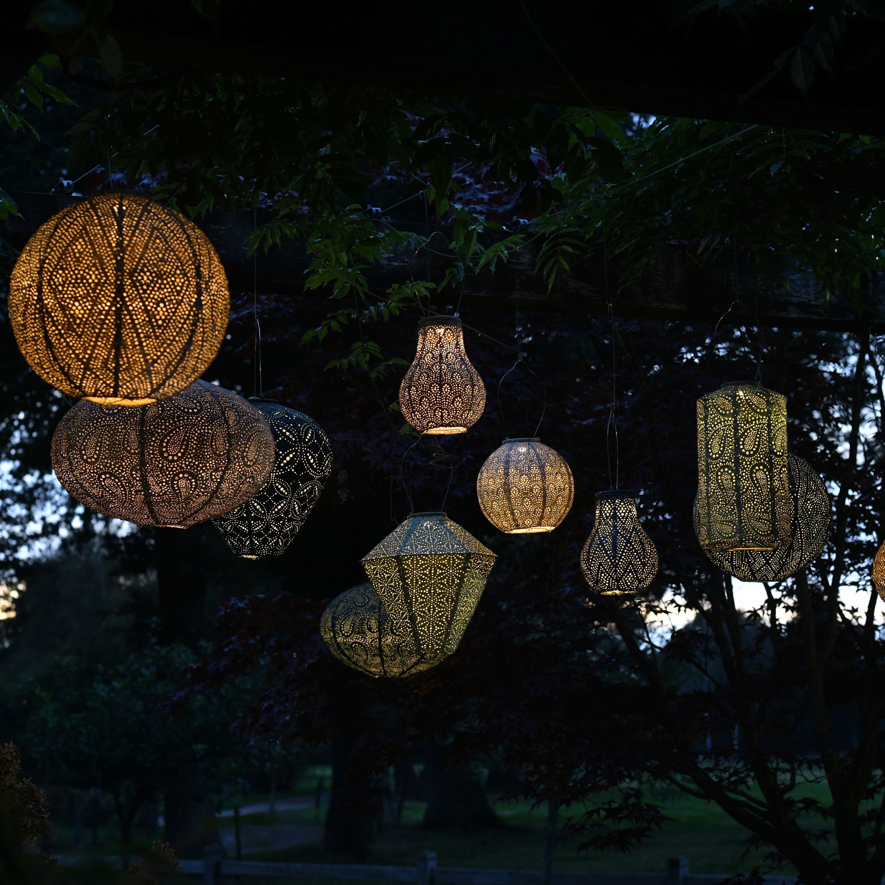 Solcelle lanterne Occult - Bulb 16 cm - Lysegrøn