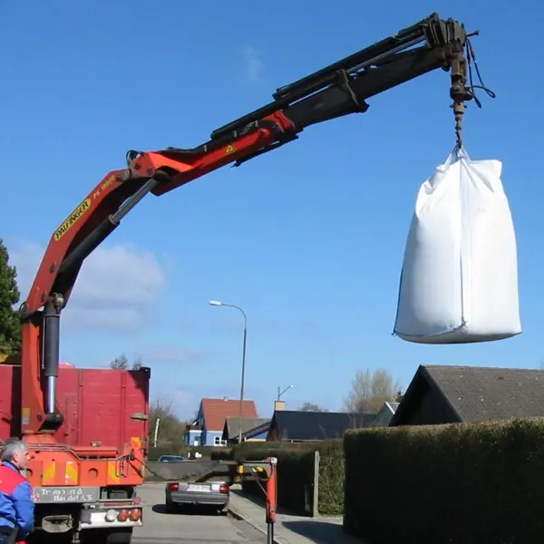 Levering med kranbil