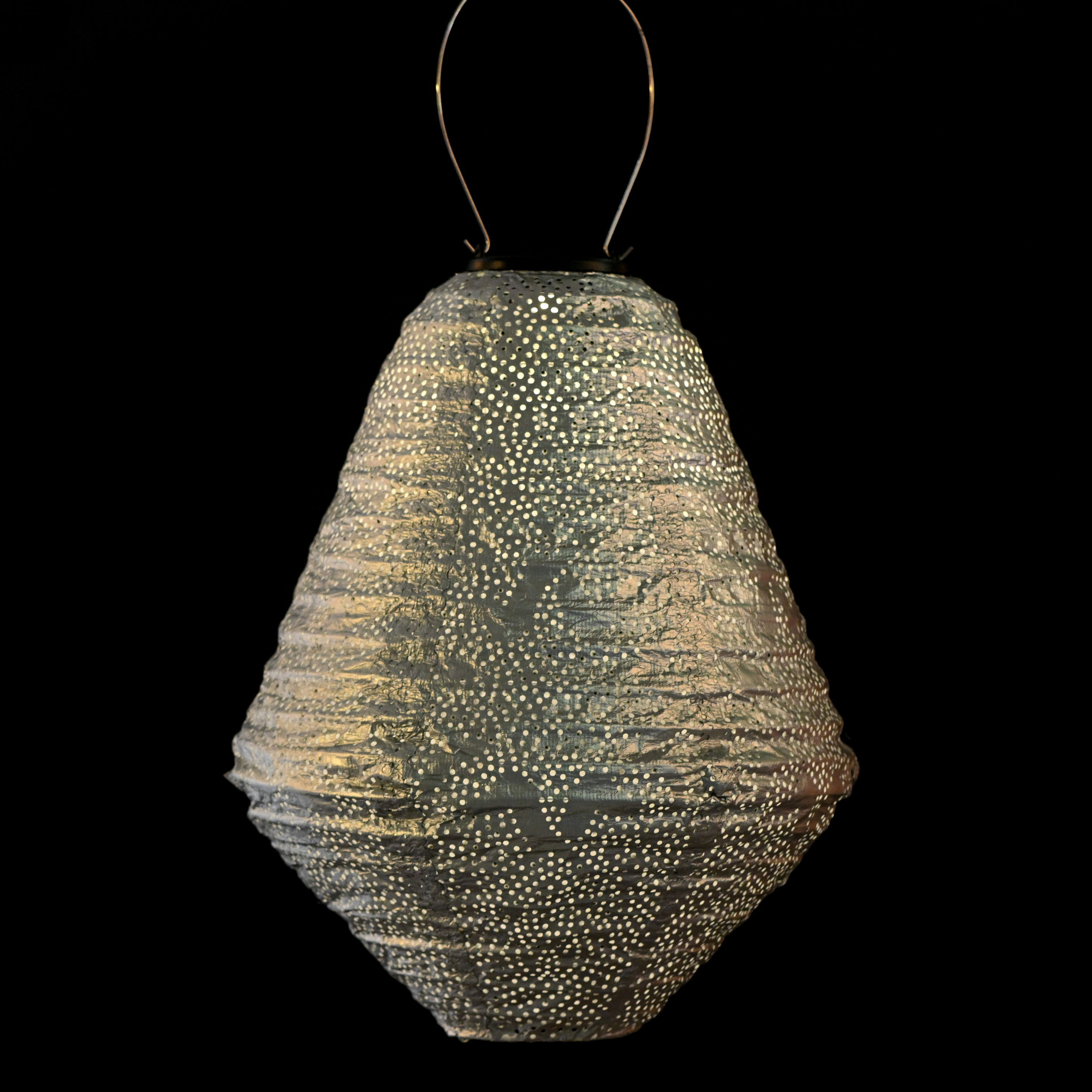 Solcelle lanterne Marrakesh - Can 30 cm - Mørkeblå