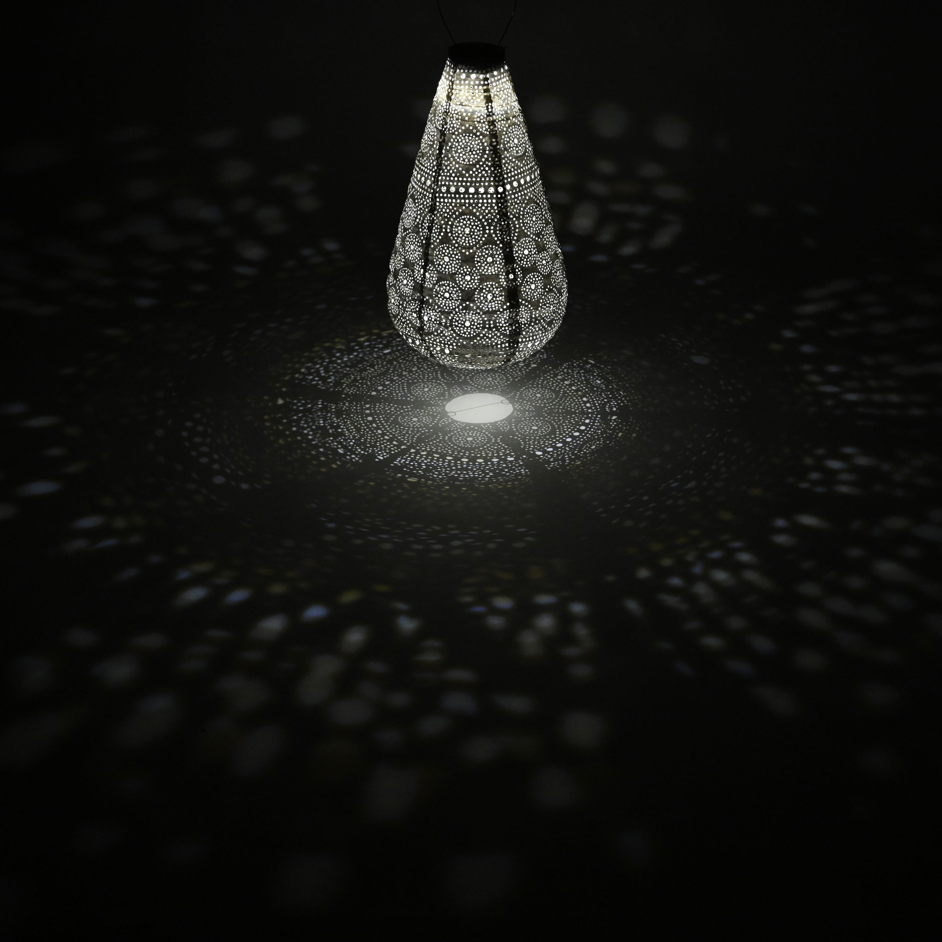 Solcelle lanterne Spectare - Jar 30 cm - Sølv