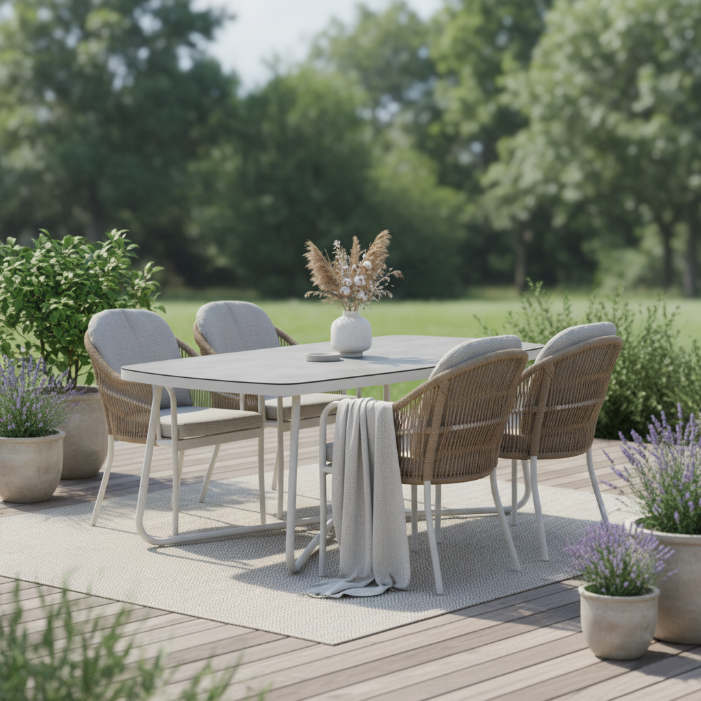 Olivia ovalt havebordssæt