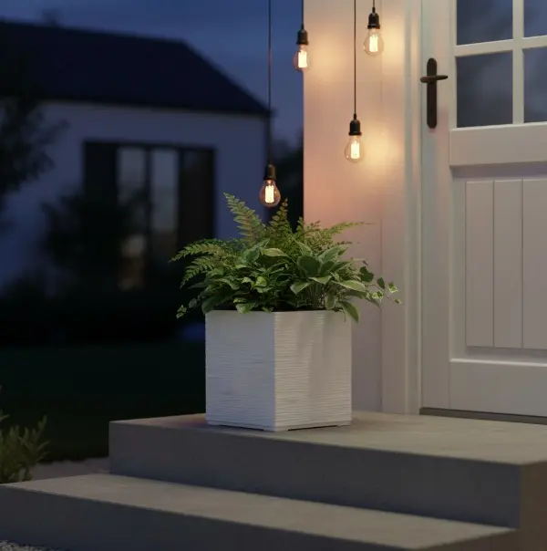 Casa, Cosy cube krukke - Hvid