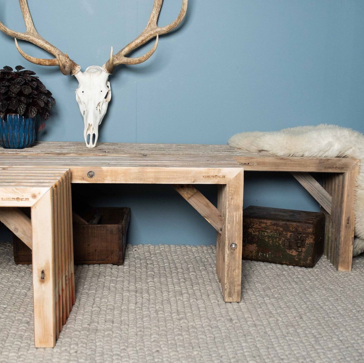 Bænk fra Kabeltromlen af brugte traller